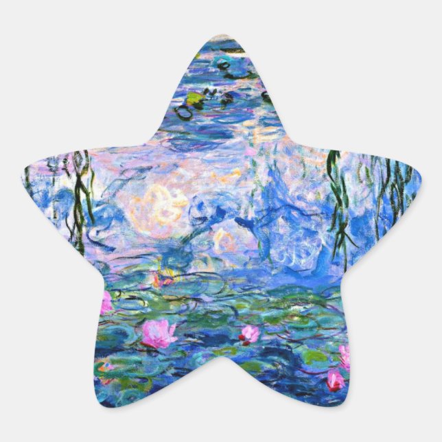Water Lilies, 1919, von Claude Monet, Star Sticker (Vorderseite)