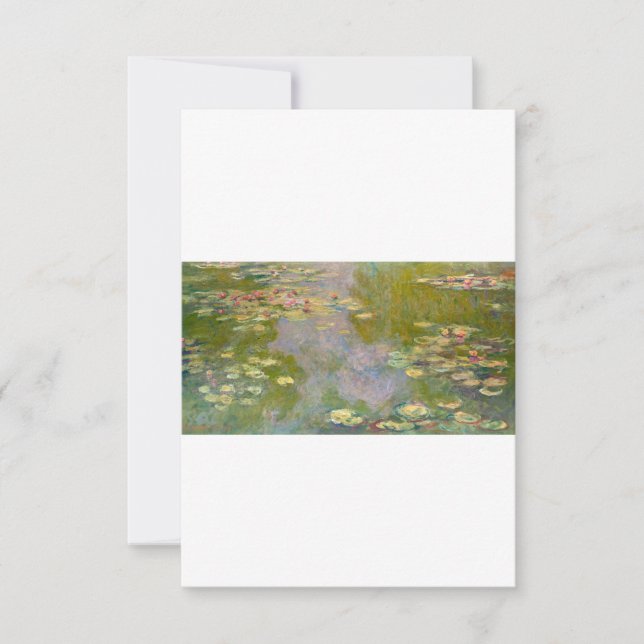Water Lilies by Claude Monet Dankeskarte (Vorderseite)