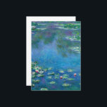 Water Lilies by Claude Monet Dankeskarte<br><div class="desc">Claude Monet - Water Lilies,  1906. Oscar-Claude Monet (1840-1926) war ein französischer Maler und Gründer impressionistischen Gemäldes,  der als wichtiger Vorläufer des Modernismus angesehen wird,  insbesondere in seinen Versuchen,  die Natur so zu malen,  wie er sie wahrnahm.</div>
