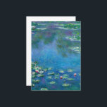 Water Lilies by Claude Monet Dankeskarte<br><div class="desc">Claude Monet - Water Lilies, 1906. Oscar-Claude Monet (1840-1926) war ein französischer Maler und Gründer impressionistischen Gemäldes, der als wichtiger Vorläufer des Modernismus angesehen wird, insbesondere in seinen Versuchen, die Natur so zu malen, wie er sie wahrnahm.</div>