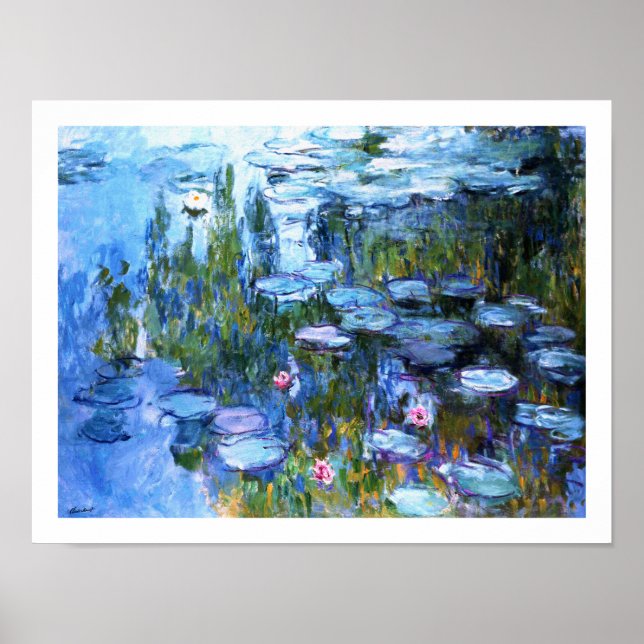 Water Lilies by Claude Monet Poster (Vorne)