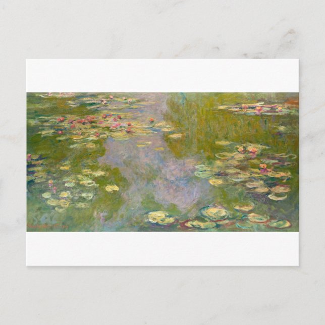 Water Lilies by Claude Monet Postkarte (Vorderseite)