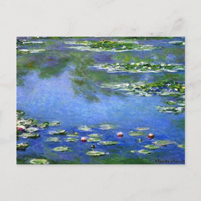 Water Lilies by Claude Monet Postkarte (Vorderseite)