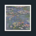 Water Lilies by Claude Monet Serviette<br><div class="desc">Claude Monet - Water Lilies. Schönes Blumengemälde in schönen Farben von Claude Monet. Hochwertige Druckgeschenke, Drucke, Handyschellen und viele andere großartige Geschenke.</div>