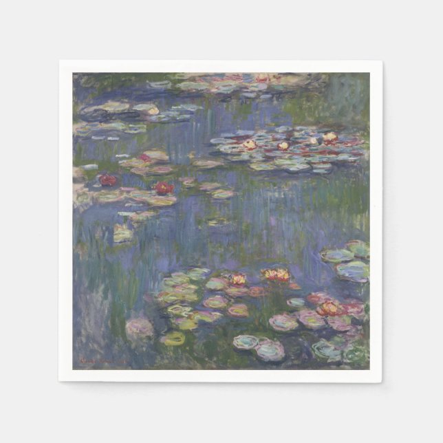 Water Lilies by Claude Monet Serviette (Vorderseite)