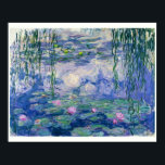 Water Lilies by Monet | 30"x24" Poster<br><div class="desc">Dieses Stück stammt aus Monets berühmter Serie von Water Lilies. 1910 gemalt,  ist es ein großartiges Beispiel für Impressionismus - das Einfangen von flüchtigem Licht,  Reflexionen und der sanften Bewegung des Wassers. Die Farben und Striche machen die Szene lebendig,  aber friedlich. Erhältlich in 5:4 Größen.</div>