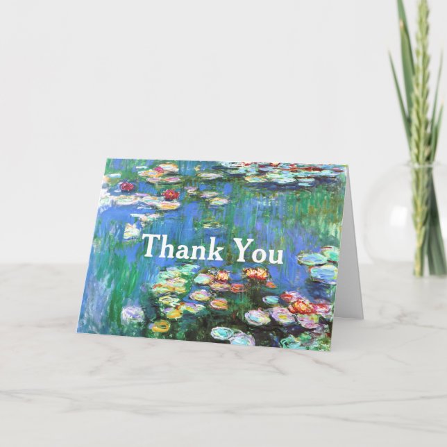 Water Lilies Claude Monet Fine Art Danke (Vorderseite)