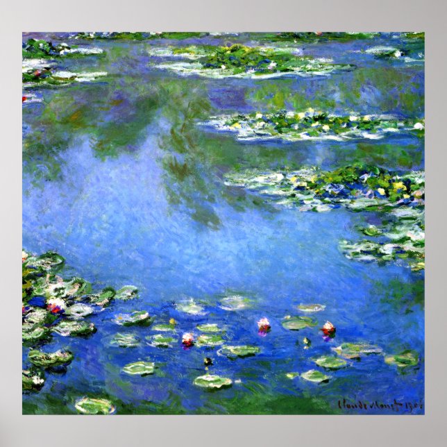 Water Lilies, Claude Monet Poster (Vorne)