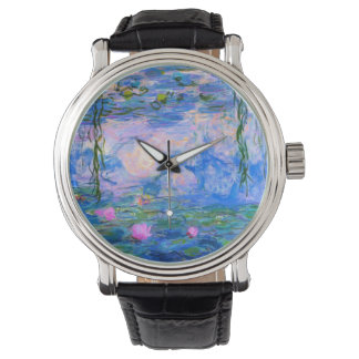 Water Lilies Claude Monet restauriert Armbanduhr