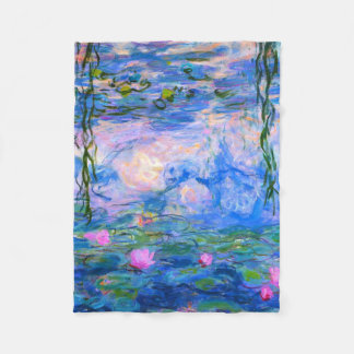 Water Lilies Claude Monet restauriert Fleecedecke