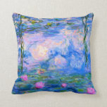 Water Lilies Claude Monet restauriert Kissen<br><div class="desc">Water Lilies Claude Monet restauriert</div>