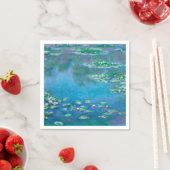 Water Lilies, Claude Monet Serviette (Beispiel)