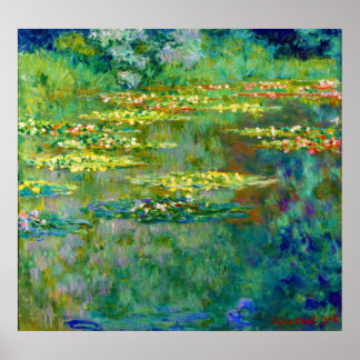 Water Lilies - Le Bassin des Nympheas by Monet Poster