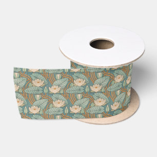 Water Lilies Lily Art Nouveau Natur Satinband
