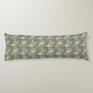 Water Lilies Lily Art Nouveau Natur Seitenschläferkissen