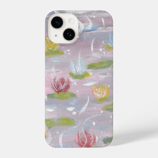 Water Lilies Phone Case iPhone 14 Hülle (Rückseite)