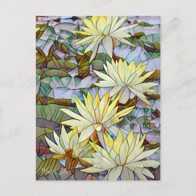 Water Lilies [Postcard] Postkarte (Vorderseite)