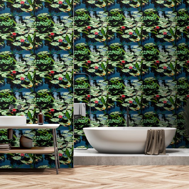 Water Lilies Tapete (Badezimmer)