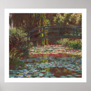 Water Lilies und die japanische Brücke von Claude  Poster