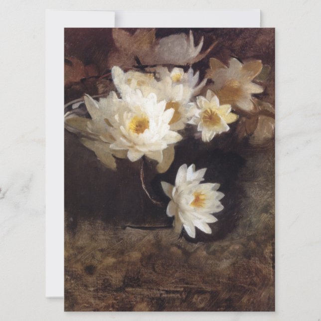 Water Lilies (von Abbott Henderson Thayer) Karte (Vorderseite)
