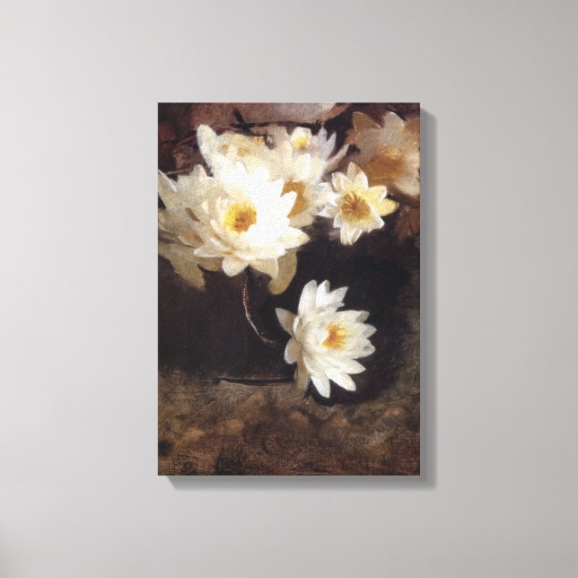 Water Lilies (von Abbott Henderson Thayer) Leinwanddruck (Vorderseite)