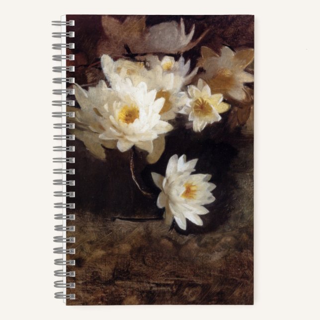 Water Lilies (von Abbott Henderson Thayer) Notizbuch (Vorderseite)