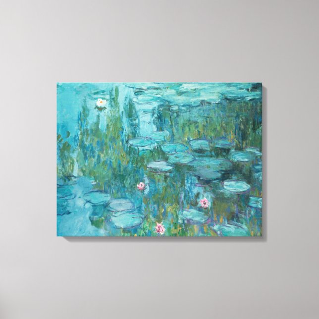 Water Lilies (von Claude Monet, 1915) Leinwanddruck (Vorderseite)
