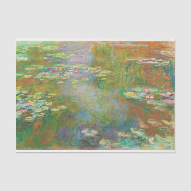 Water Lilies von Claude Monet Decoupage Seidenpapier (Vorderseite)