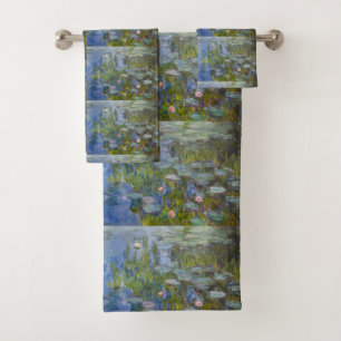Water Lilies von Claude Monet Klassik Impressionis Badhandtuch Set