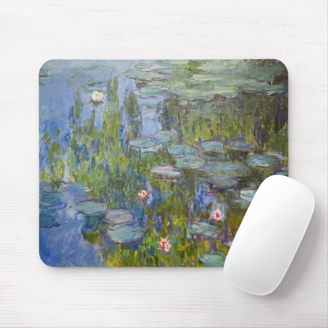Water Lilies von Claude Monet Klassik Impressionis Mousepad (Mit Mouse)