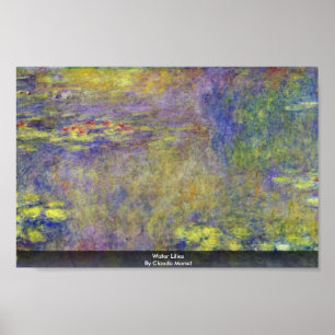 Water Lilies von Claude Monet Poster
