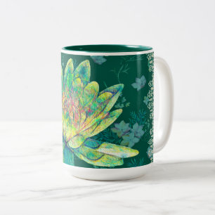 Water Lilly & Lace Green Tasse
