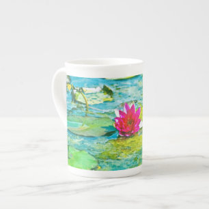 Water Lily Lilypad Prozellantasse