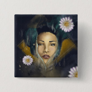 Water Lily Mermaid Button