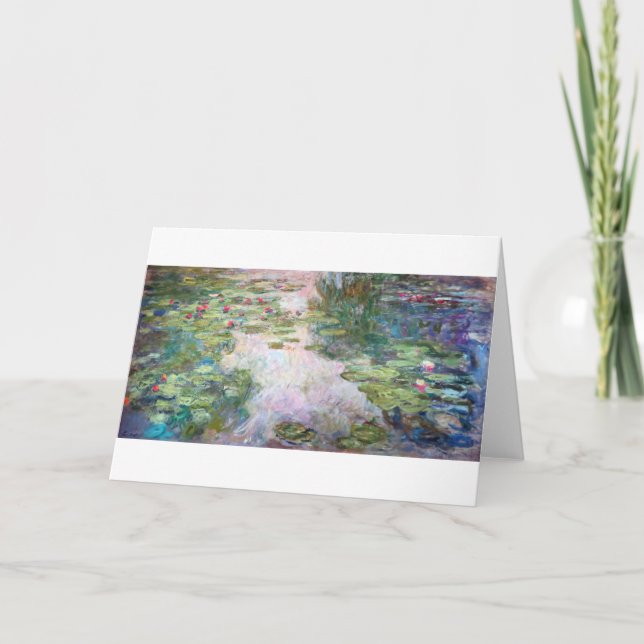 Water Lily Pond at Giverny, Claude Monet Karte (Vorderseite)