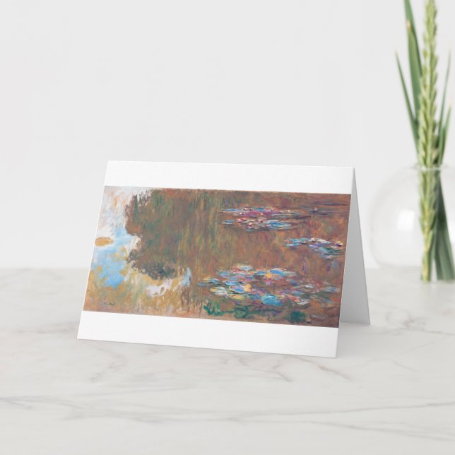 Water Lily Pond at Giverny, Claude Monet Karte (Vorderseite)