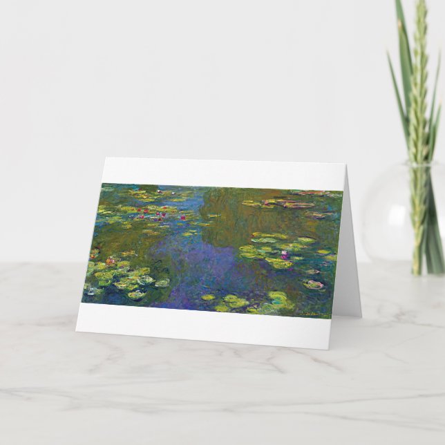 Water Lily Pond at Giverny, Claude Monet Karte (Vorderseite)