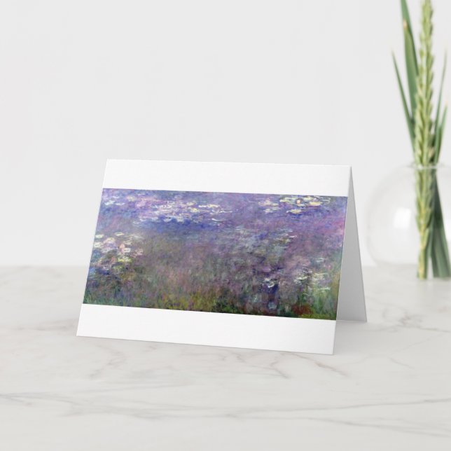 Water Lily Pond at Giverny, Claude Monet Karte (Vorderseite)