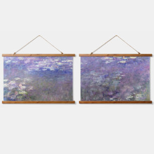 Water Lily Pond at Giverny, Claude Monet Wandteppich Mit Holzrahmen