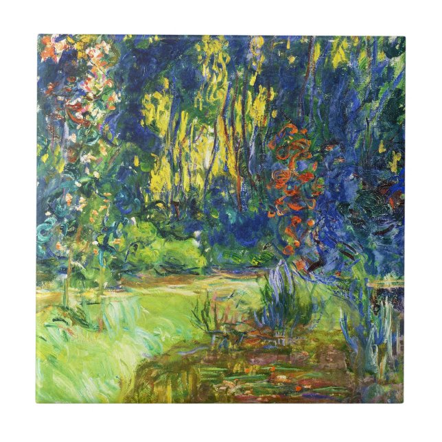 Water Lily Pond Claude Monet cool, alt, Master, ma Fliese (Vorderseite)
