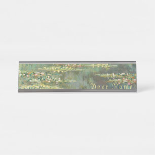 Water Lily Pond Claude Monet Schreibtischnamensplakette