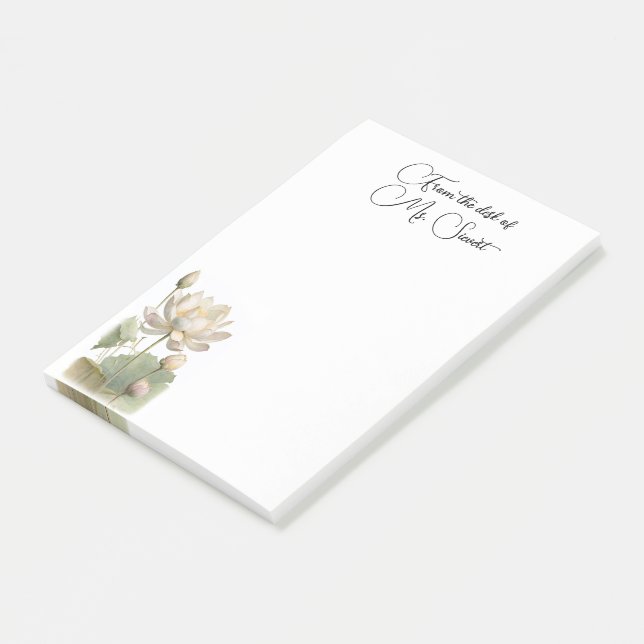 Water Lily post-it notes (Incliné)