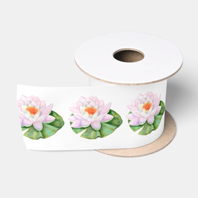 Water Lily Satin Ribbon Satinband (Spule)