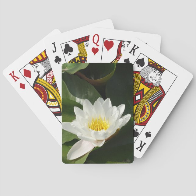 Water Lotus Fotografie Spielkarten (Rückseite)