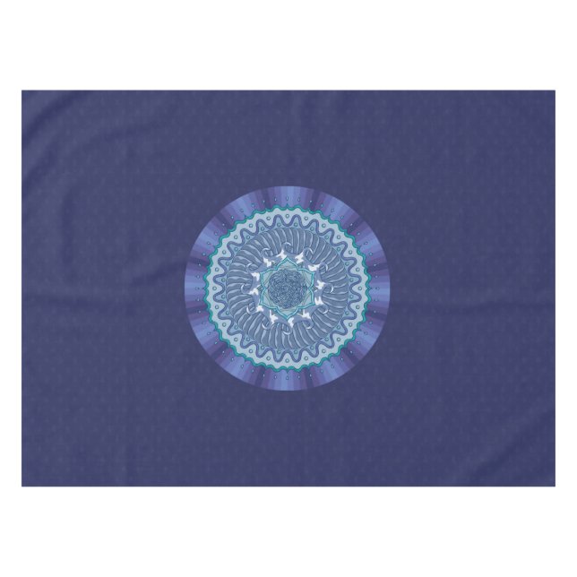 Water Mandala Tablecloth Tischdecke (Vorderseite (Horizontal))
