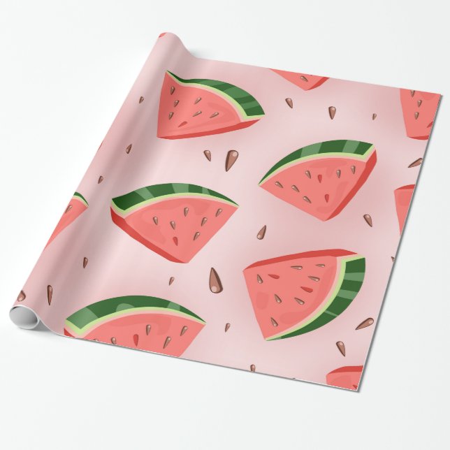 Water Melon Pattern Geschenkpapier (Ungerollt)