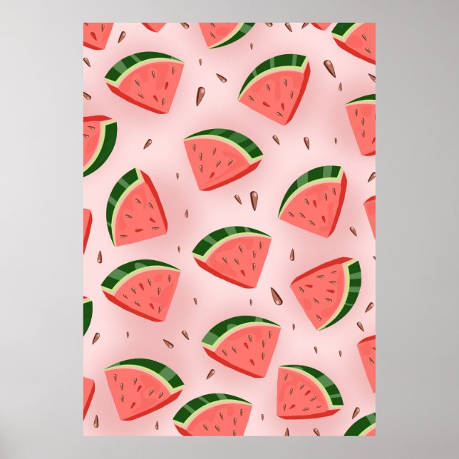 Water Melon Pattern Poster (Vorne)