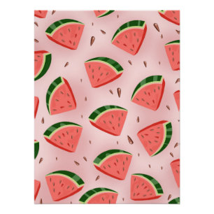 Water Melon Pattern Poster