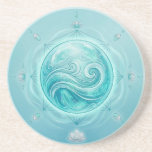 Water Oracle Orb Getränkeuntersetzer<br><div class="desc">The Water Oracle Orb embodies the gentle yet powerful energy of intuition, emotional clarity, and spiritual flow. Encased within a luminous sphere of flowing water, delicate currents and symbolic elements reflect the depth and movement of the inner self. Designed to inspire calm, reflection, and connection, this piece captures the essence...</div>