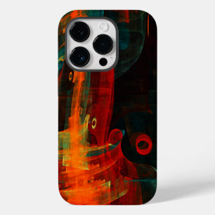 Water Orange Red Blue Modernes Abstraktes Kunstmus Case-Mate iPhone 14 Pro Hülle